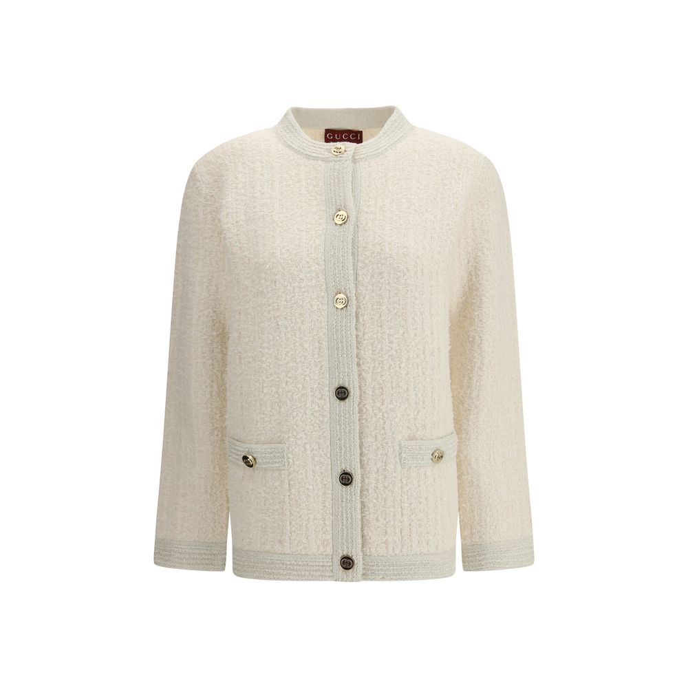 Beige Wool Cardigan