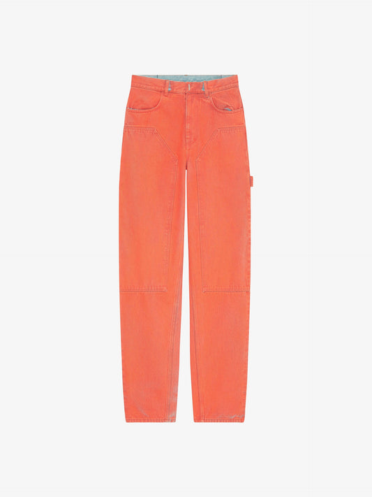 Bicolor Fibres Casual Pants