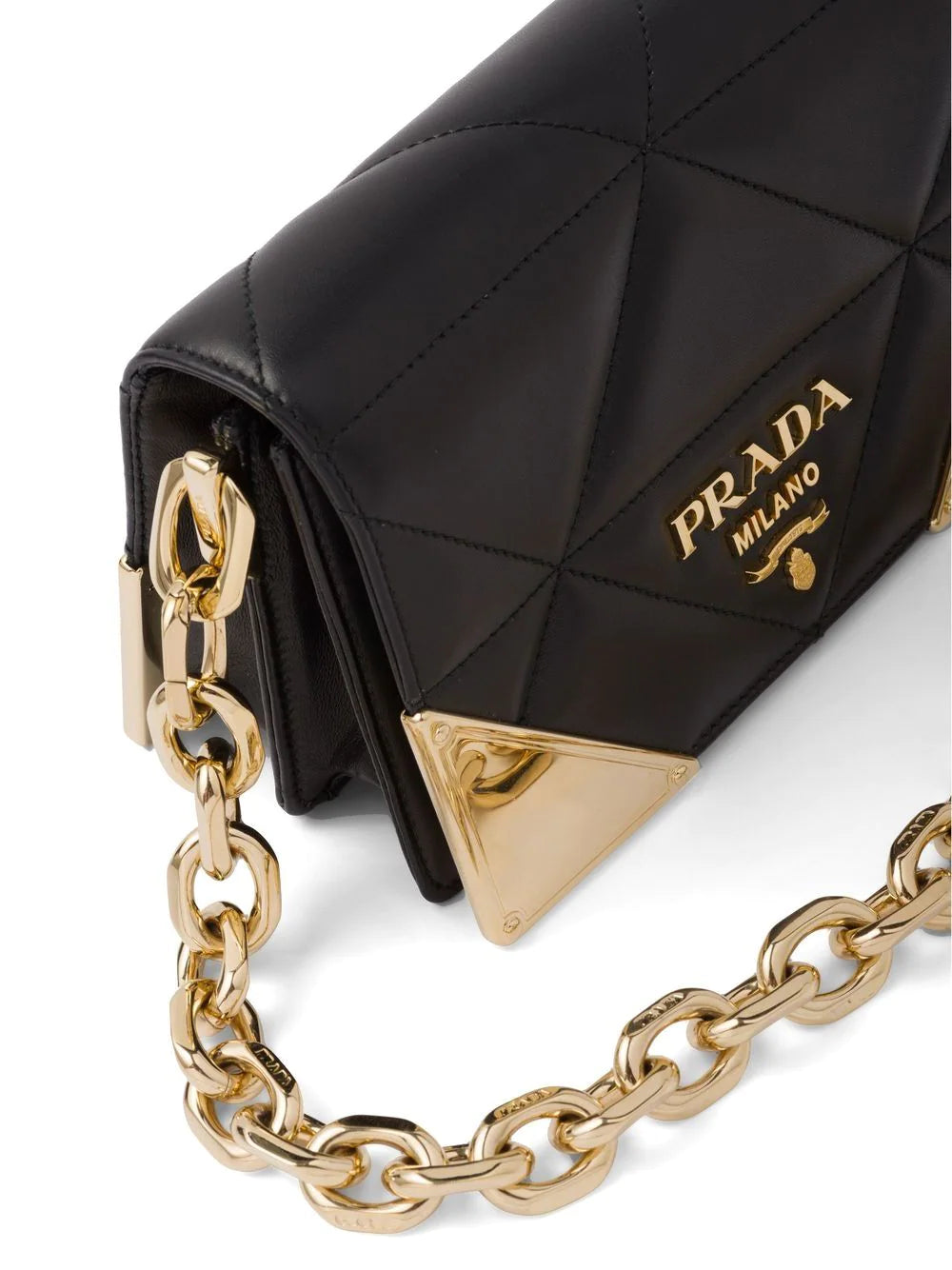 Prada leather shoulder bag