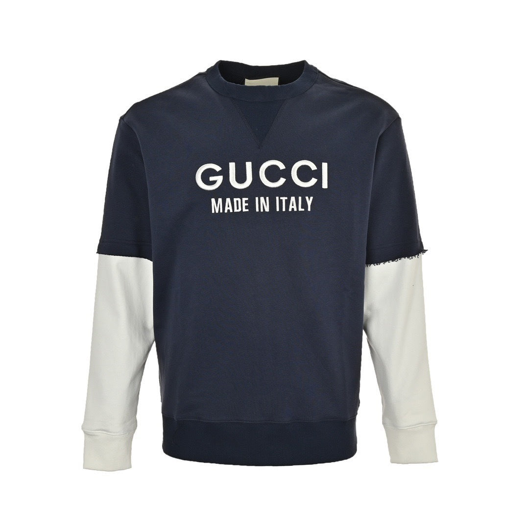 Patchwork Fake Two-Piece Sweatshirt