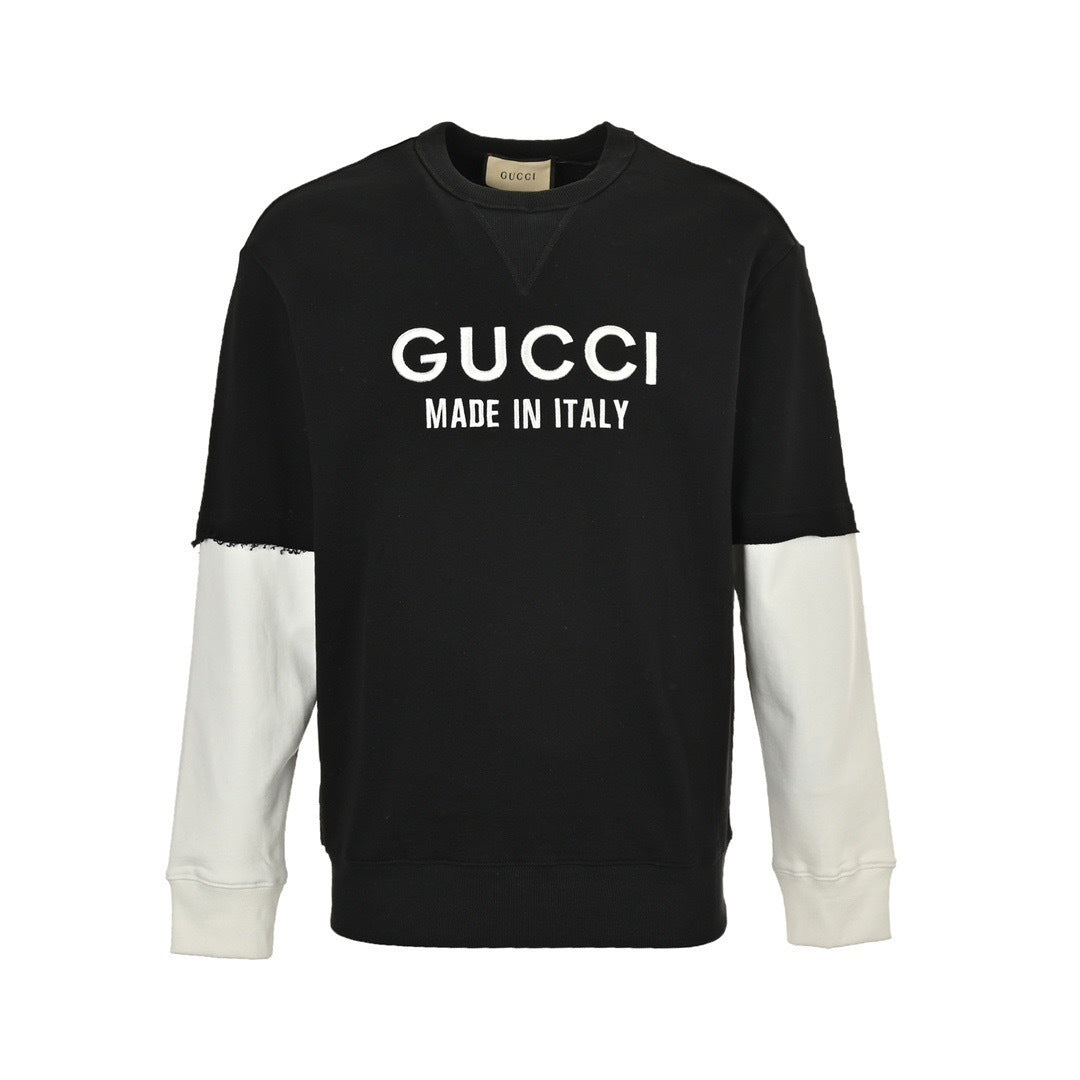 Patchwork Fake Two-Piece Sweatshirt