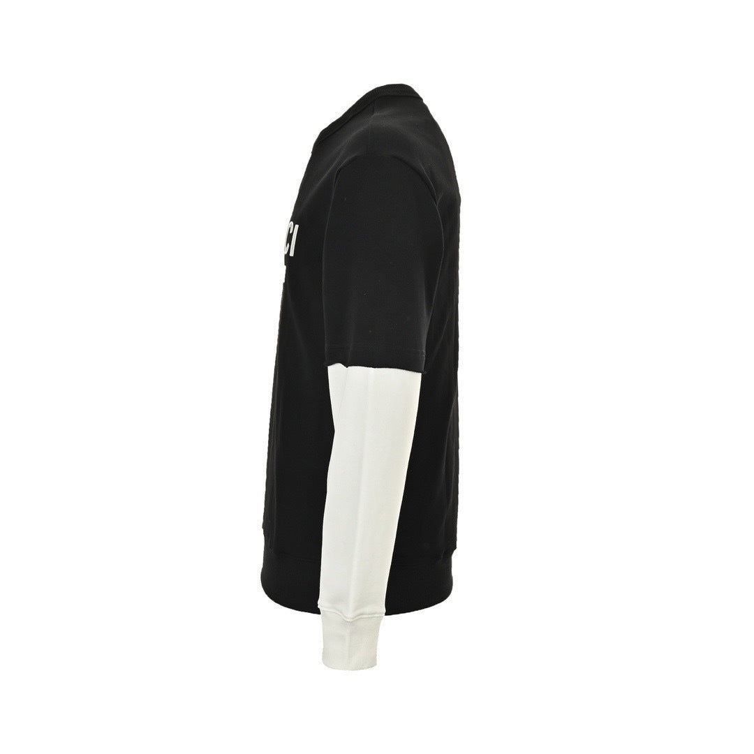 Patchwork Fake Two-Piece Sweatshirt