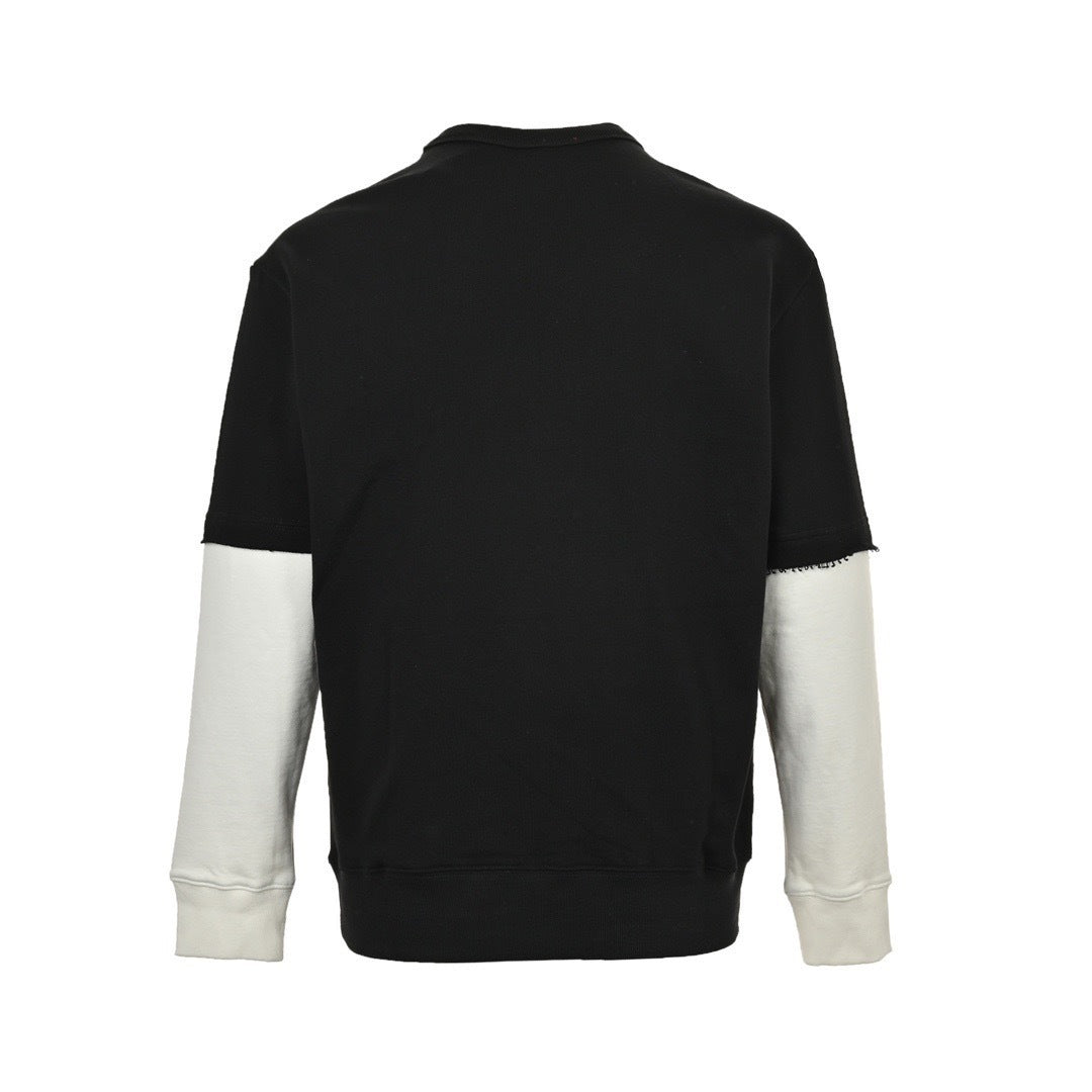 Patchwork Fake Two-Piece Sweatshirt