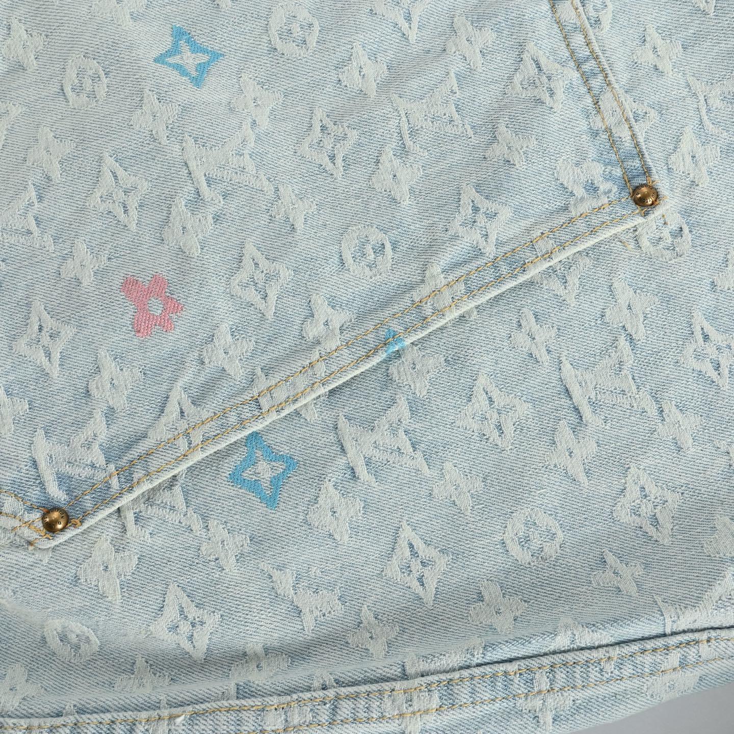 Zipper Hoodie Denim Jacket