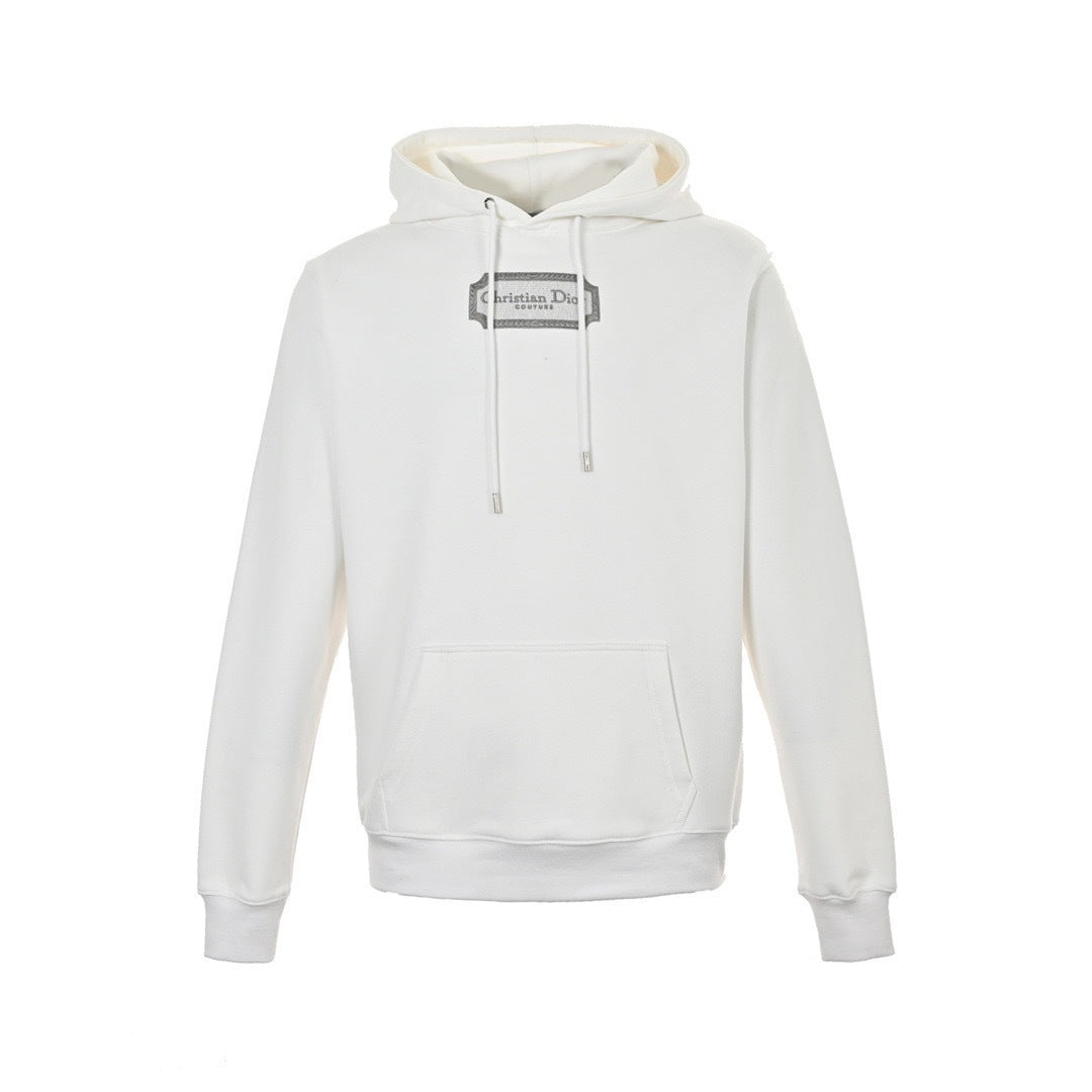 Embroidered Silver Label Hoodie