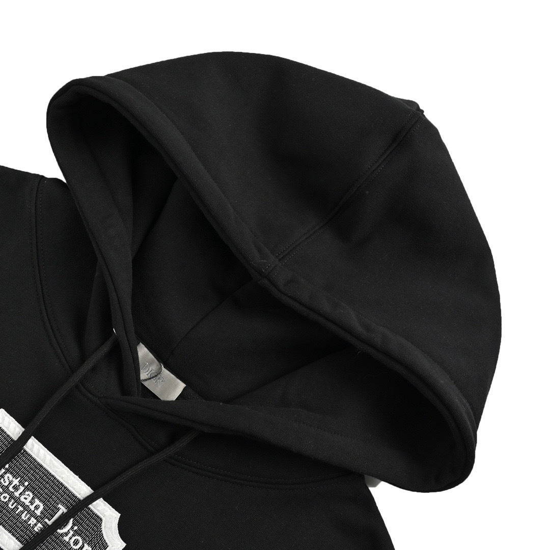 Embroidered Silver Label Hoodie