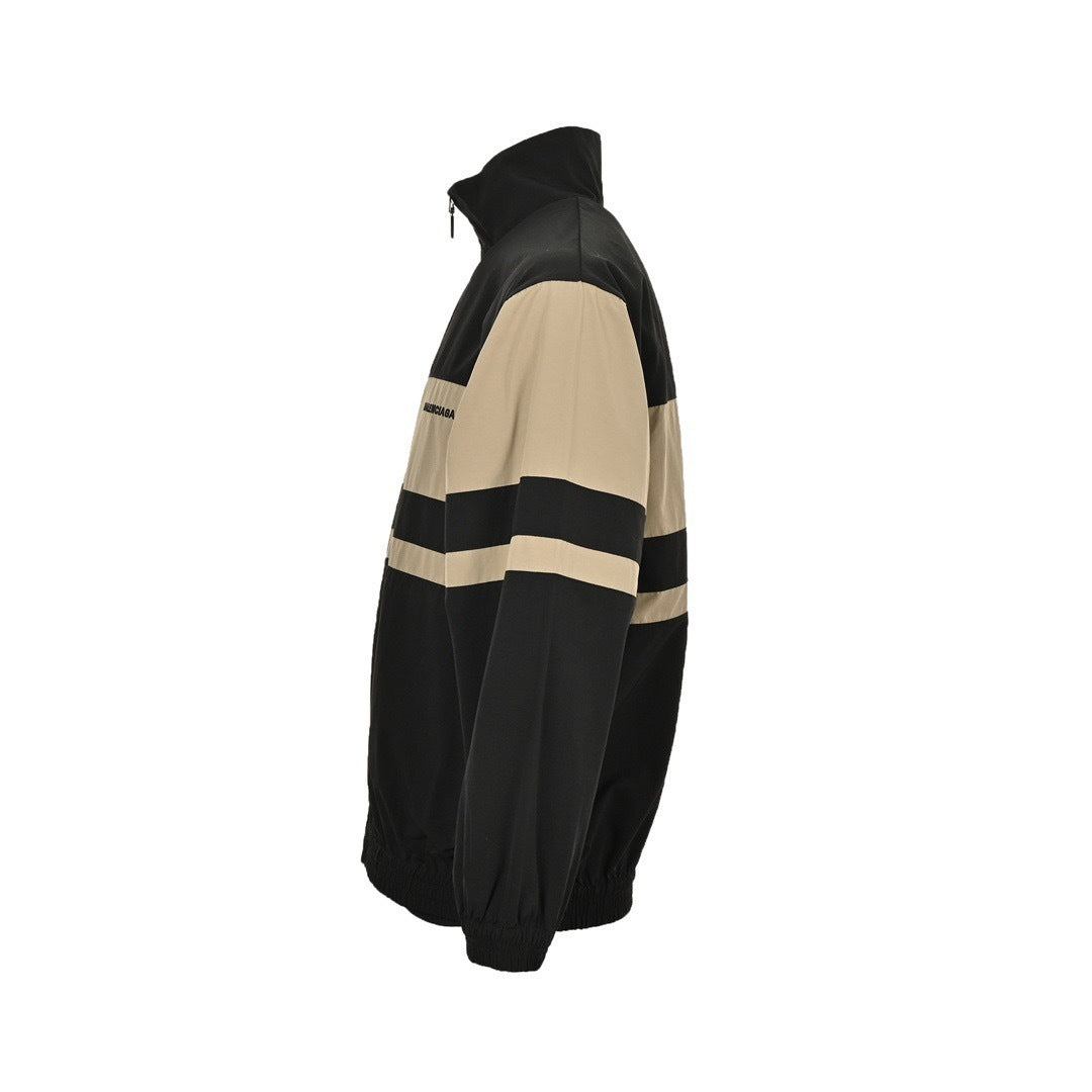 Patchwork Windbreaker Jacket