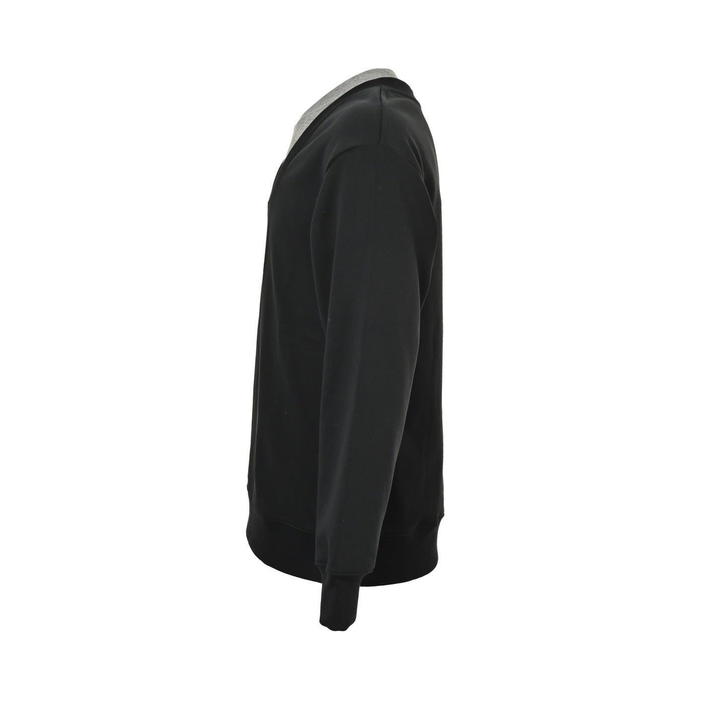 Fake two-piece crewneck sweatshirt