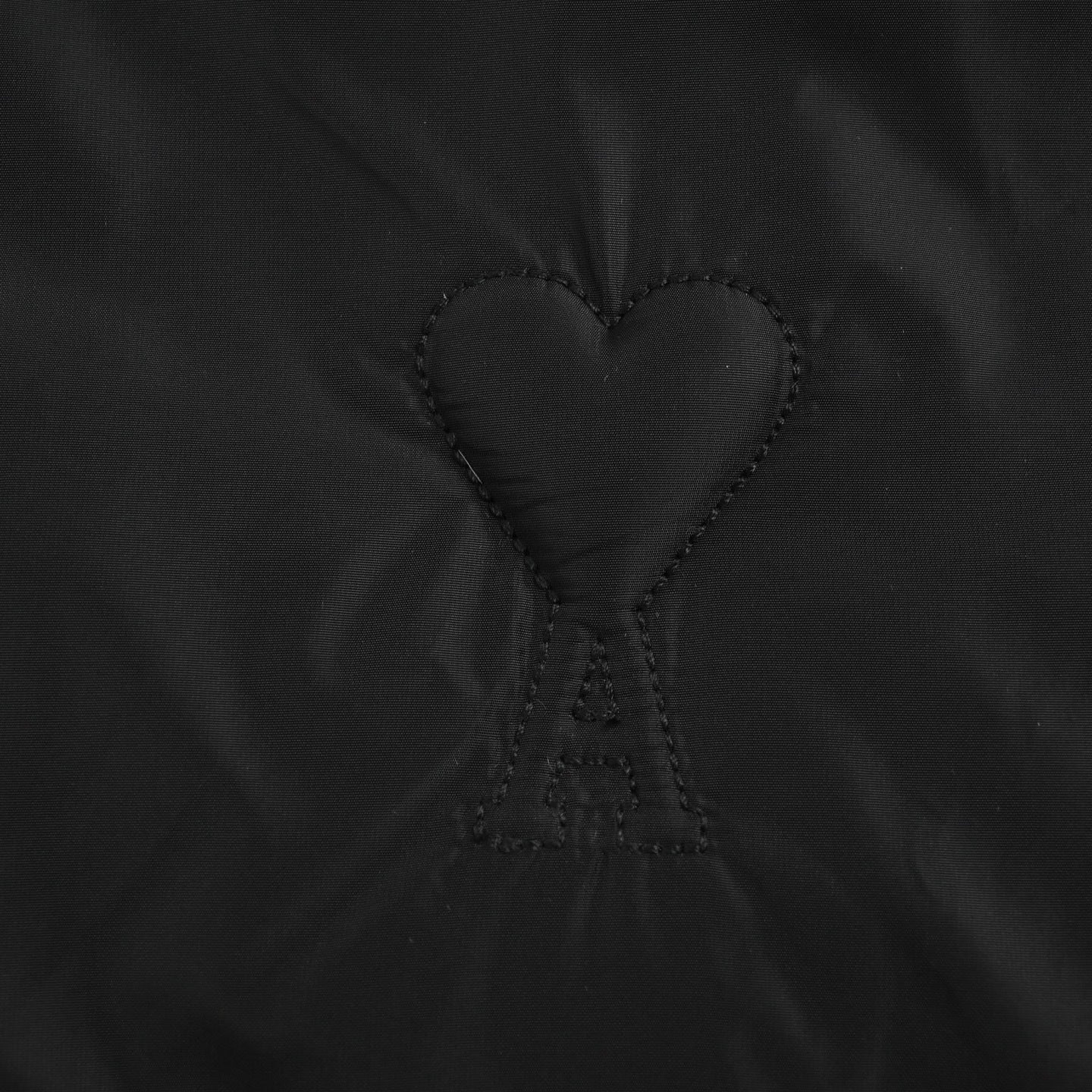 Embossed heart down vest