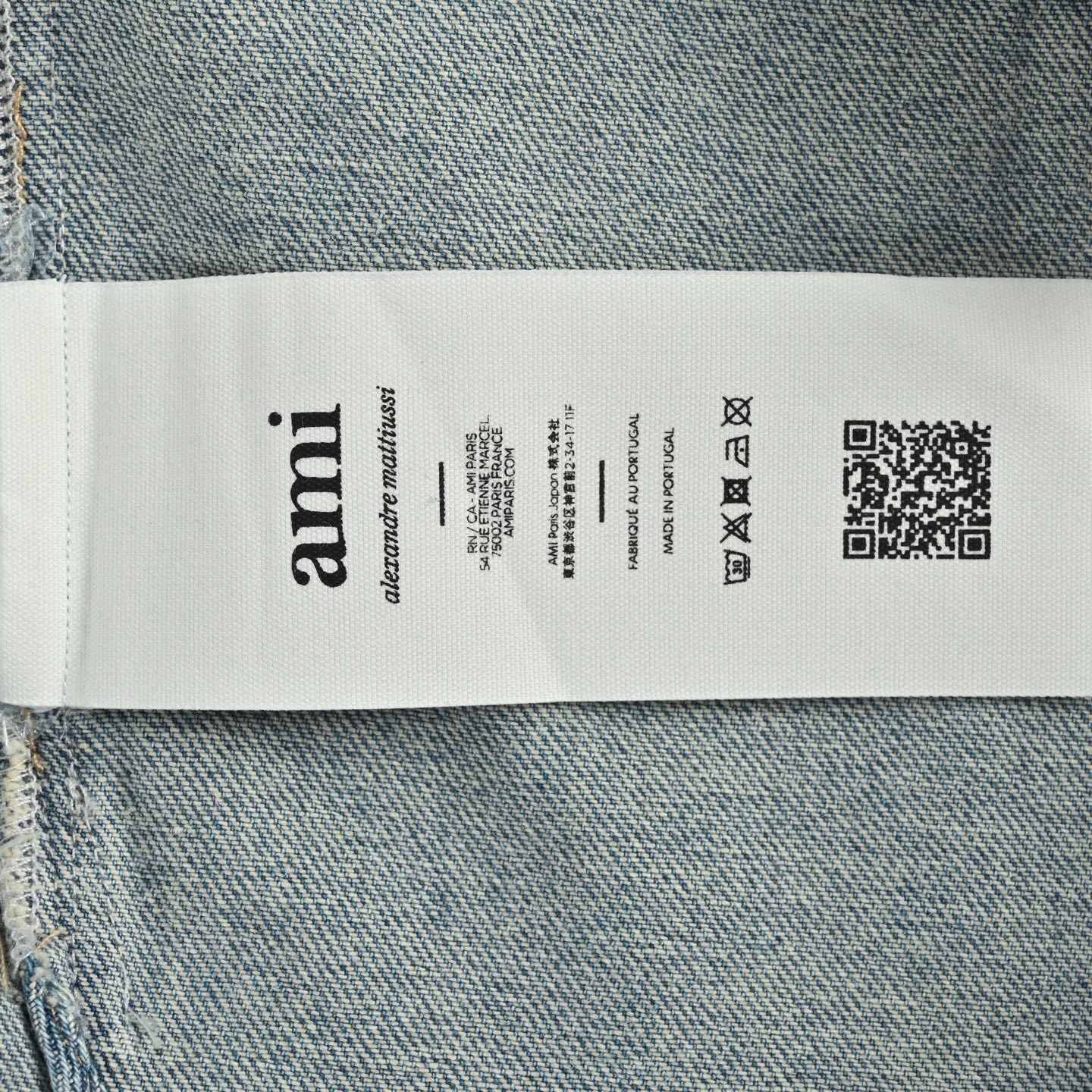 Knitted Heart Embroidered Denim Shirt