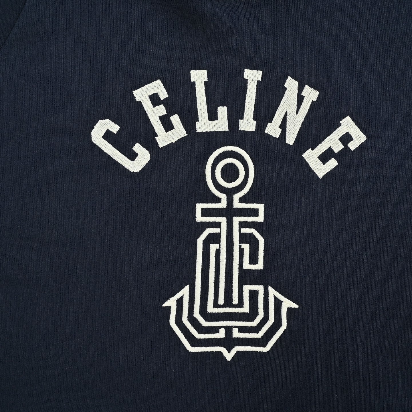 Embroidered Letter Logo Hoodie