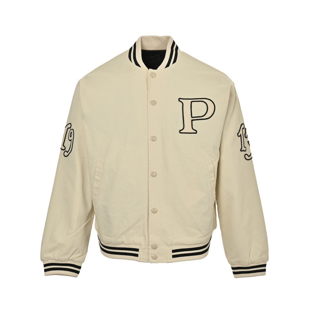 Patch Badge Baseball Jacket