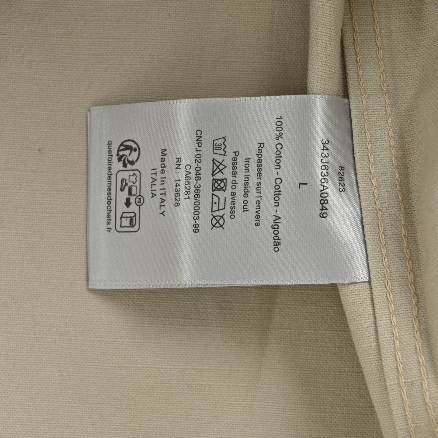 Embroidered Logo Canvas Shirt Jacket