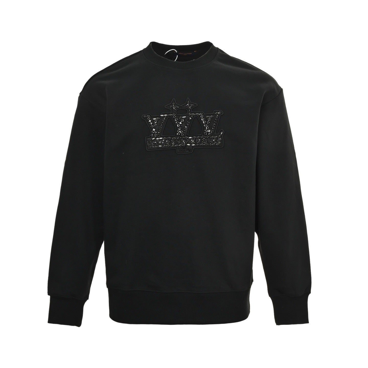 Rhinestone Letter Crewneck Sweatshirt