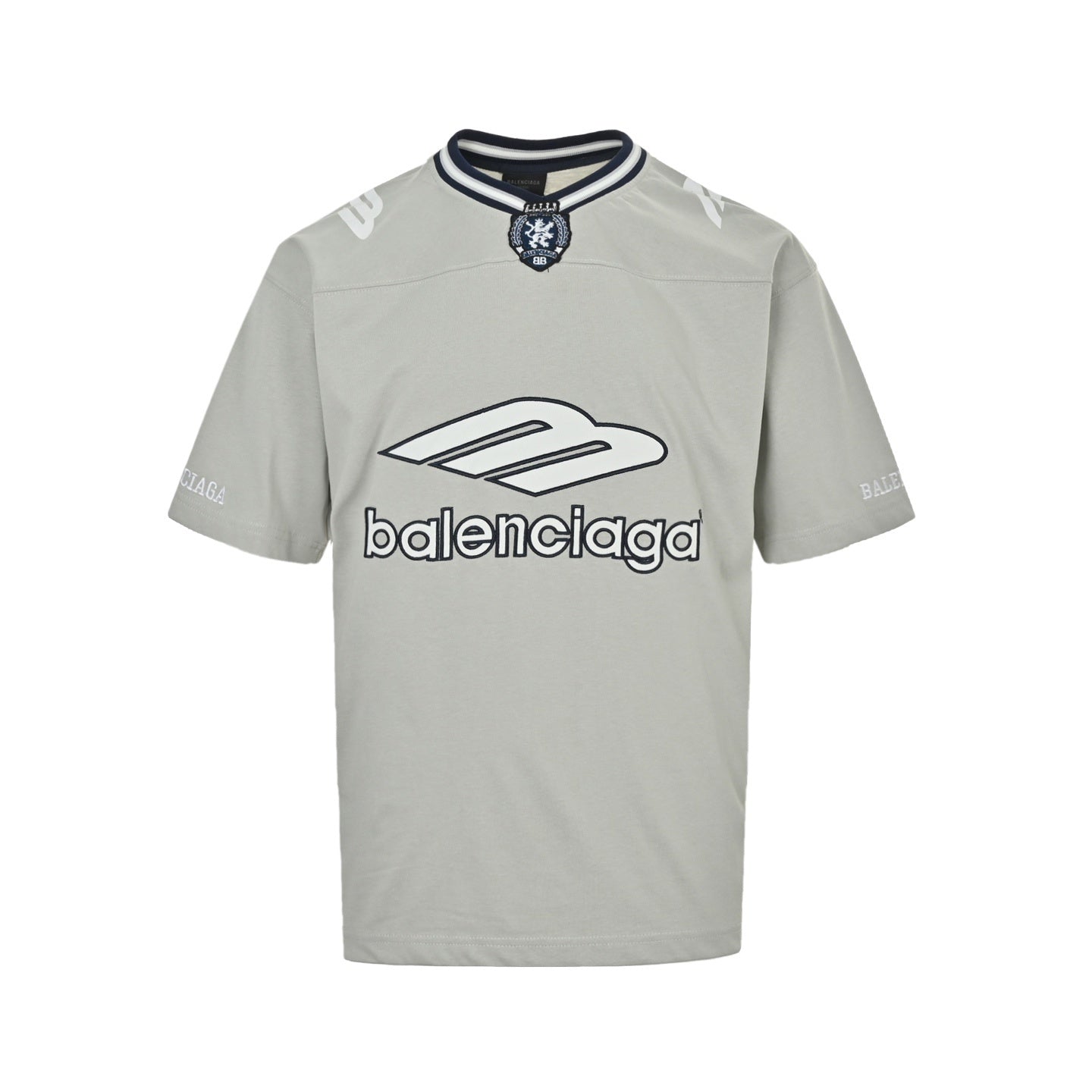 Embroidered Logo Patchwork Jersey T-shirt