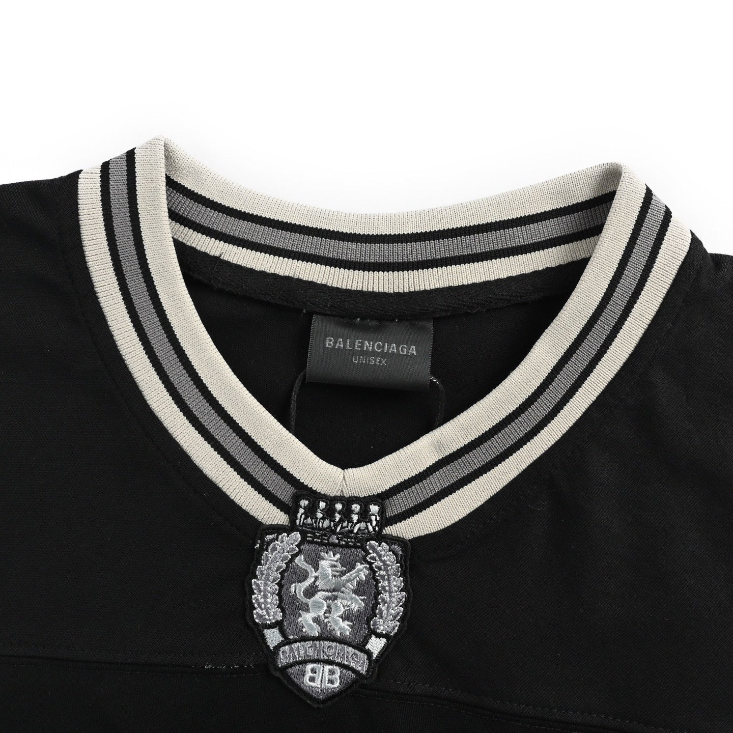 Embroidered Logo Patchwork Jersey T-shirt