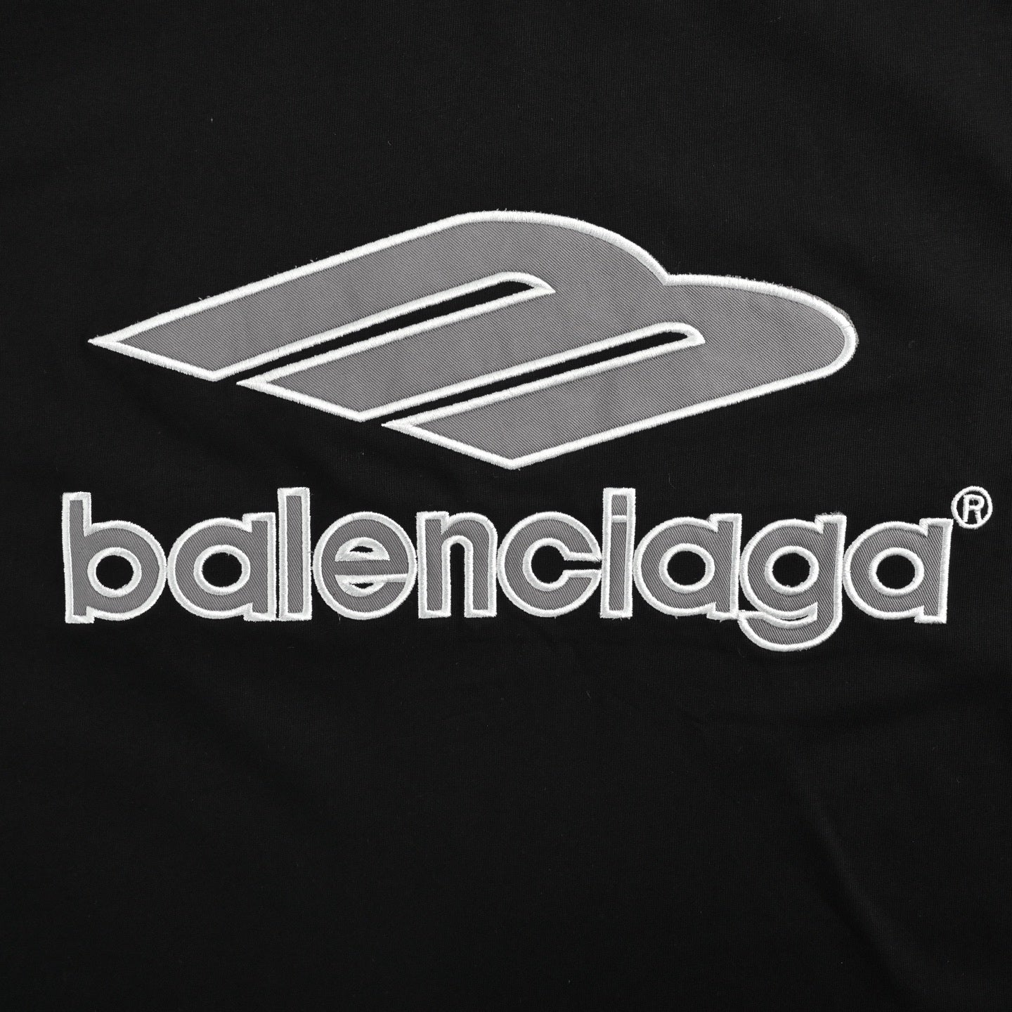 Embroidered Logo Patchwork Jersey T-shirt