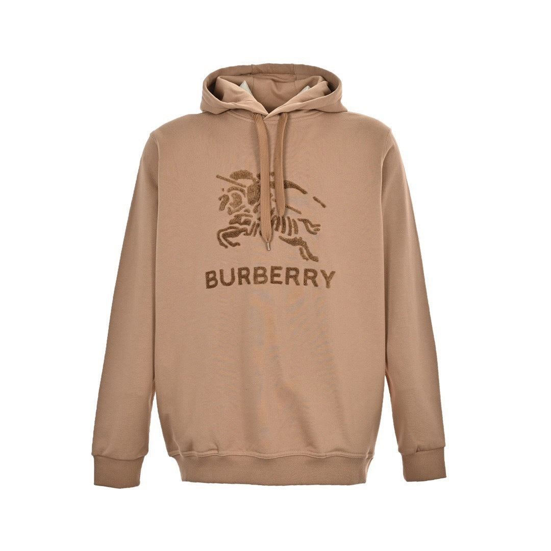 Terry Toweling Embroidered Hoodie
