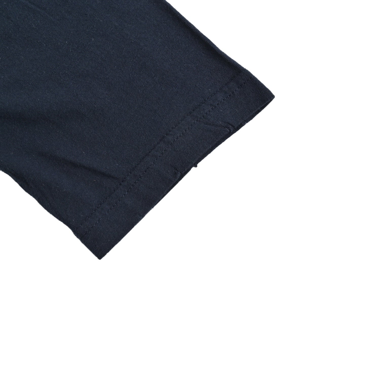 Badge-print ripped long-sleeved T-shirt