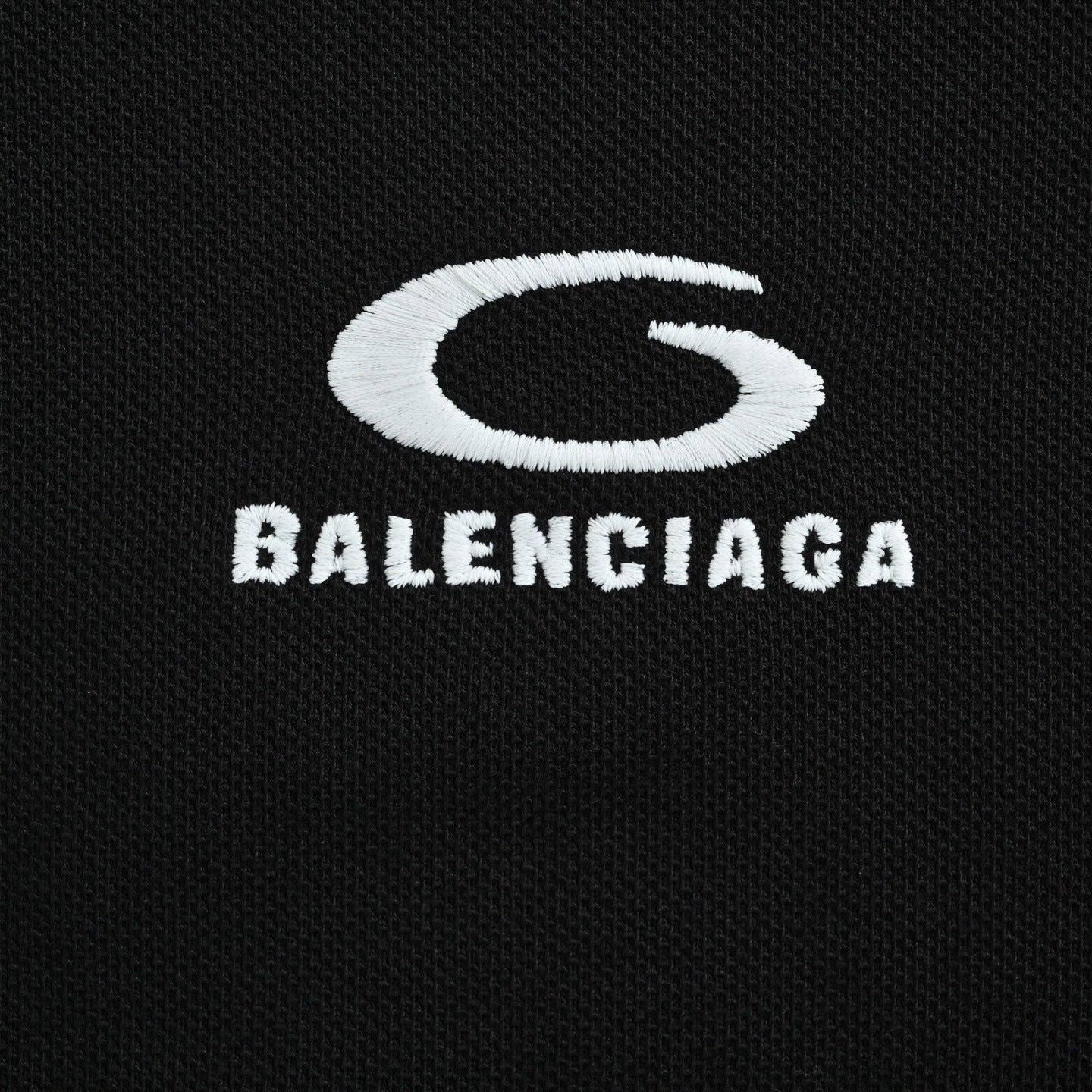 Letter Embroidered Polo Shirt