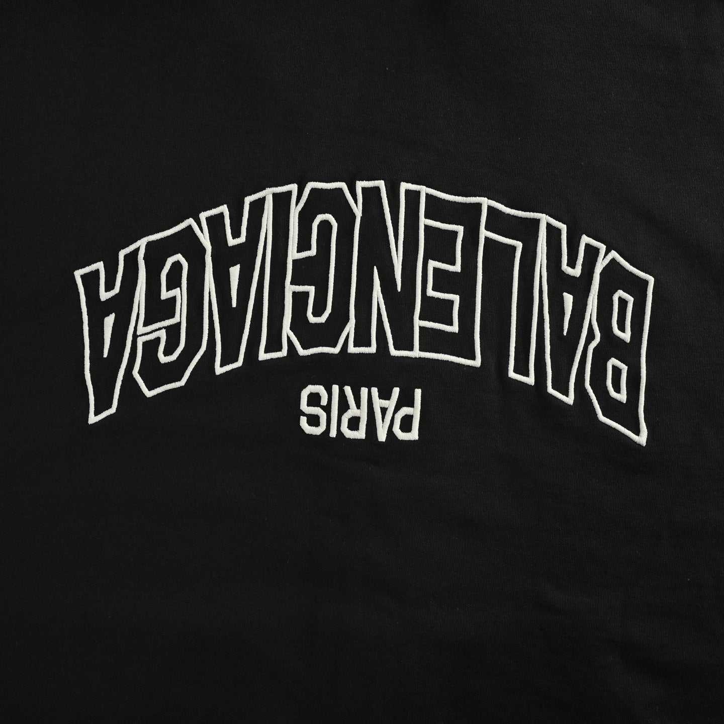 Letter Embroidered Zipper Hoodie