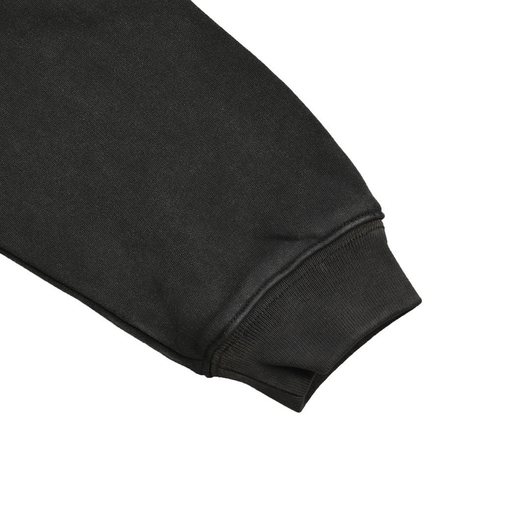 Iron Tower Print Washed Hoodie