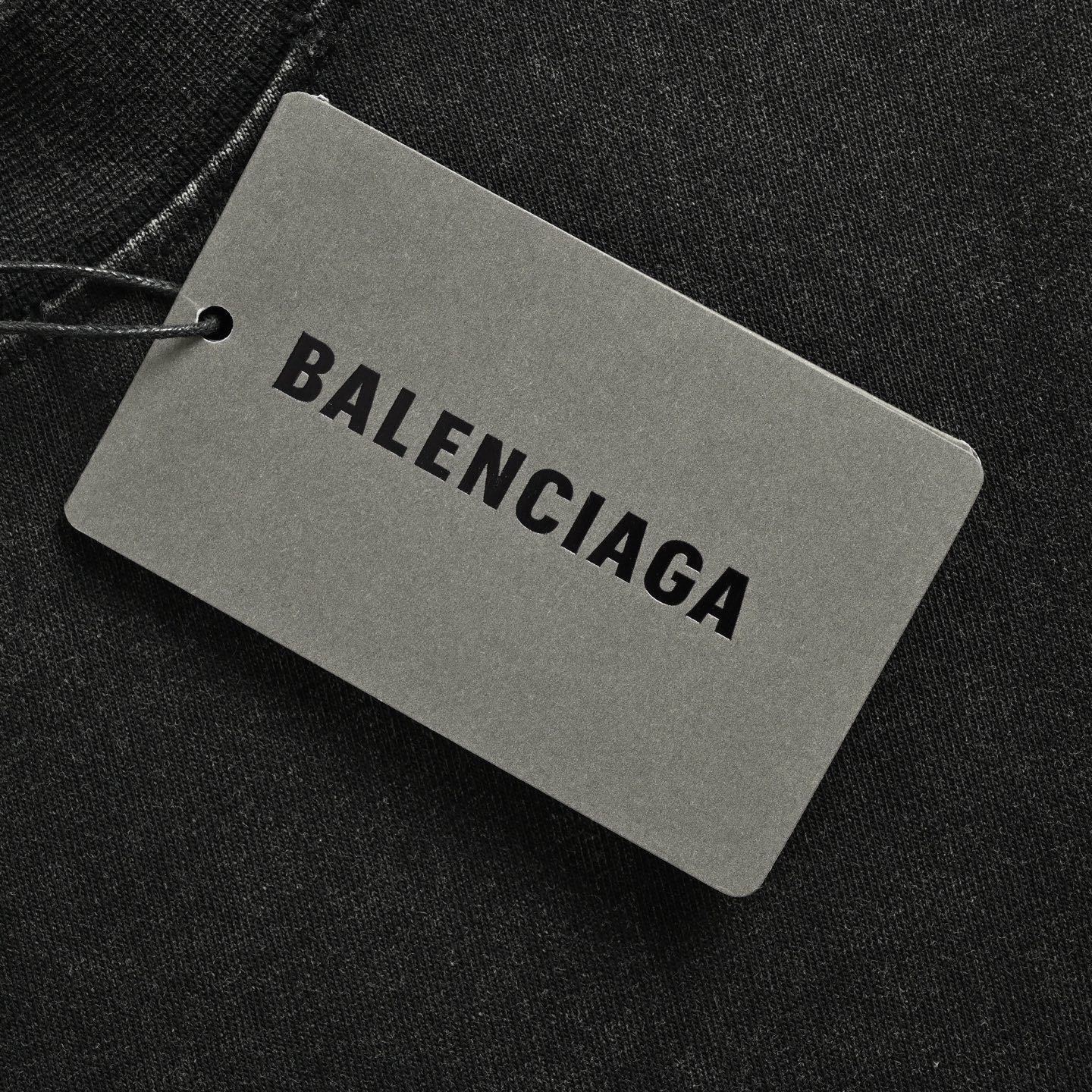 Letter Print Distressed Washed T-shirt