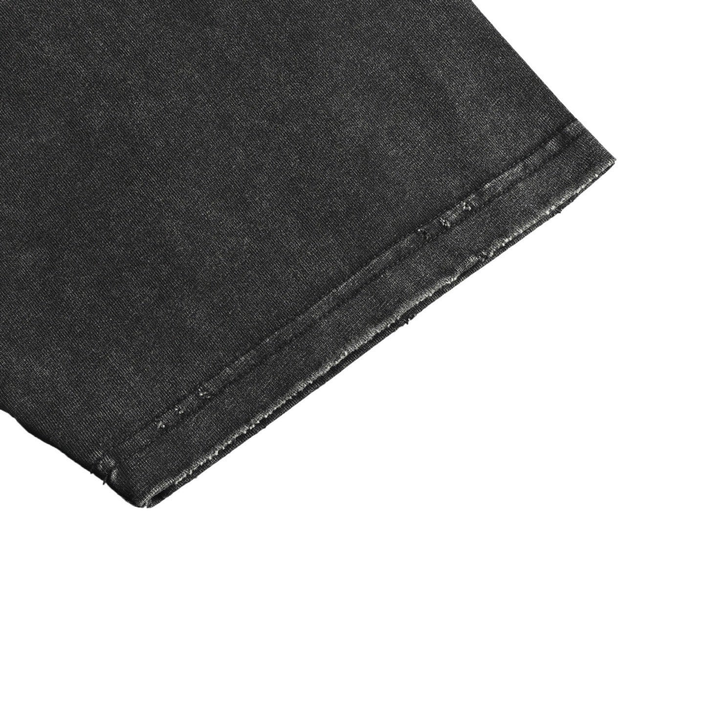 Letter Print Distressed Washed T-shirt