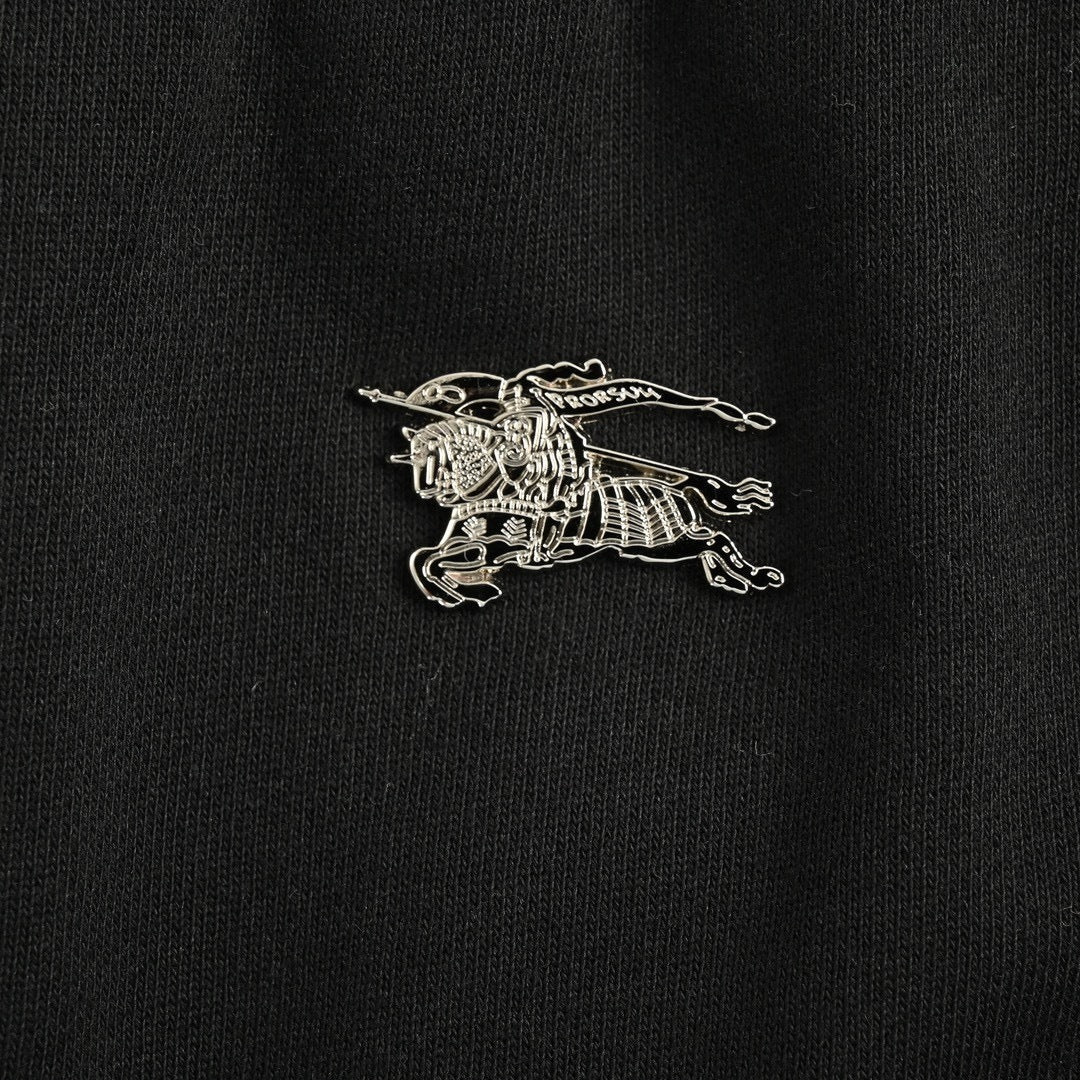 Inlaid Metal War Horse Logo Pants