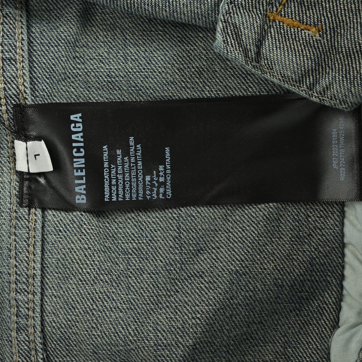 Letter Washed Denim Jacket