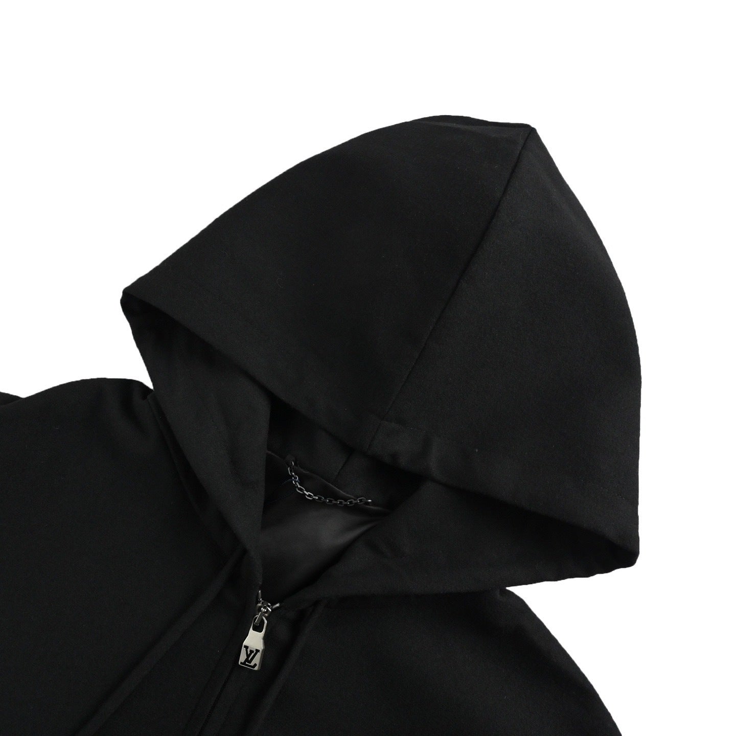 Metal Logo Set Zipper Hoodie