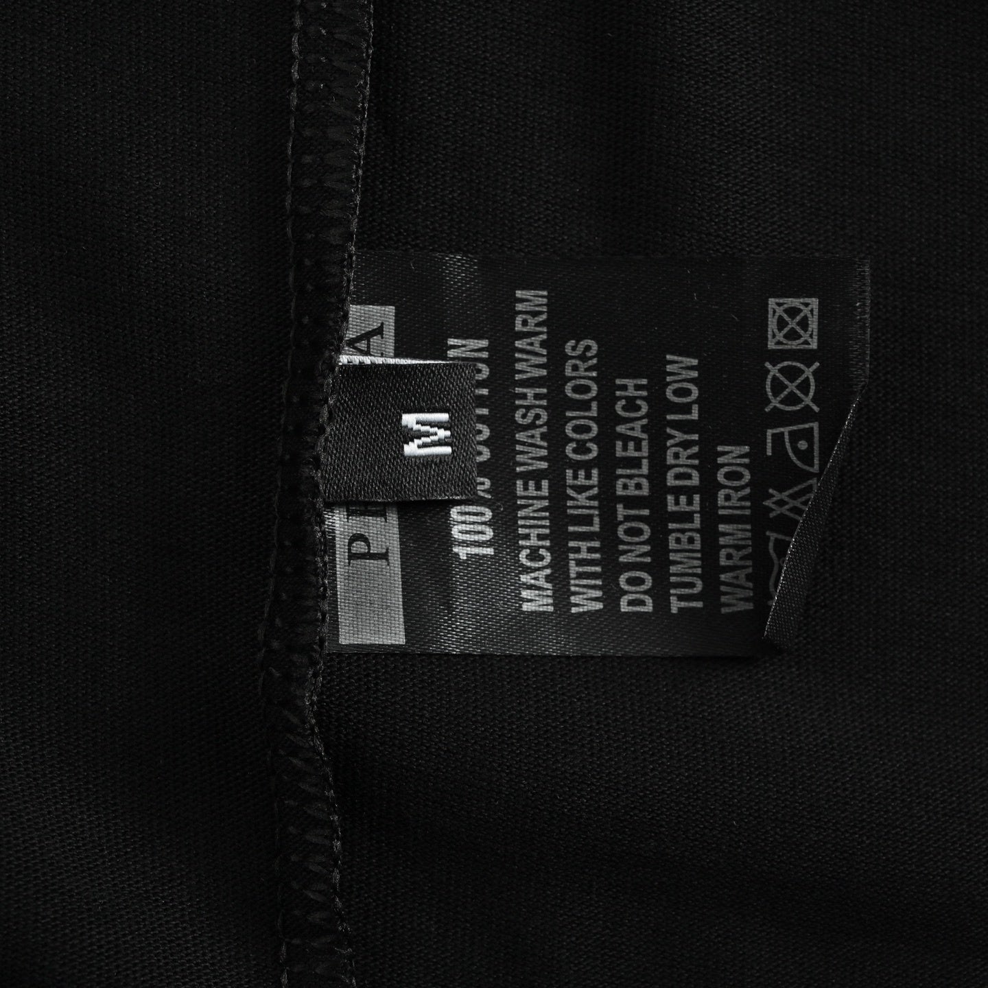 Flocked Letter Print T-shirt