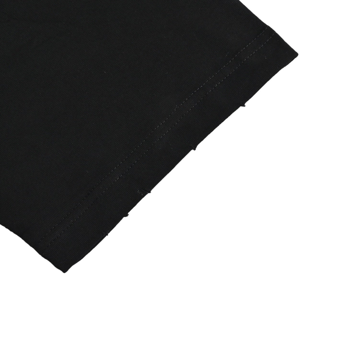 Flocked Letter Print T-shirt