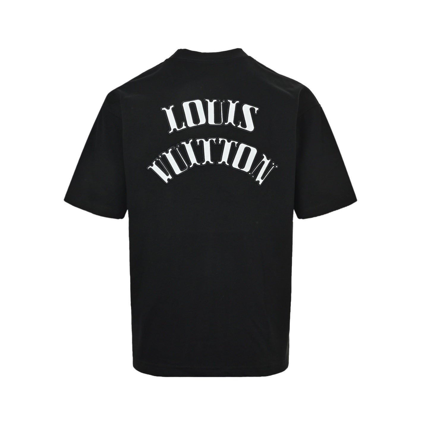 Letter Applique Embroidered T-shirt