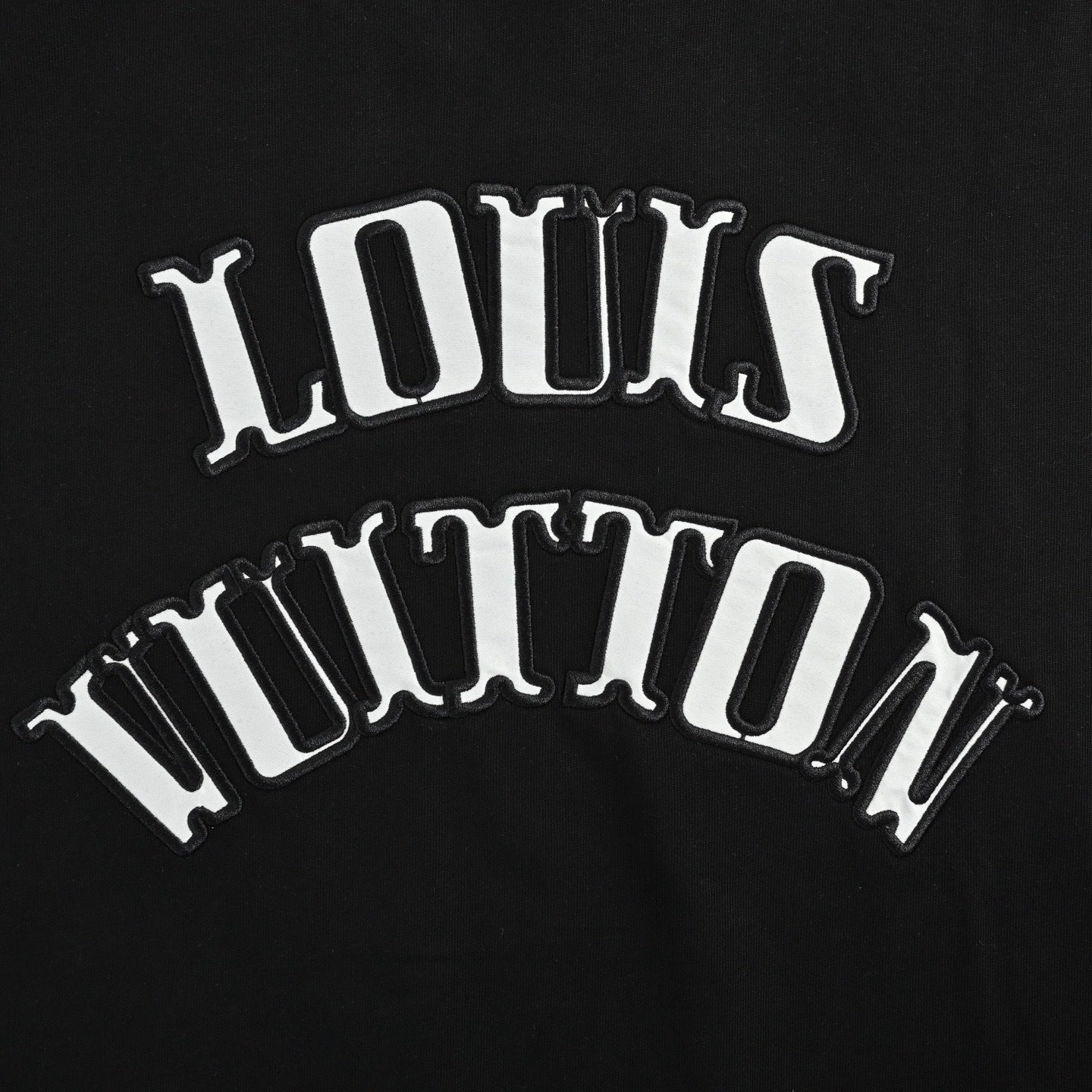 Letter Applique Embroidered T-shirt