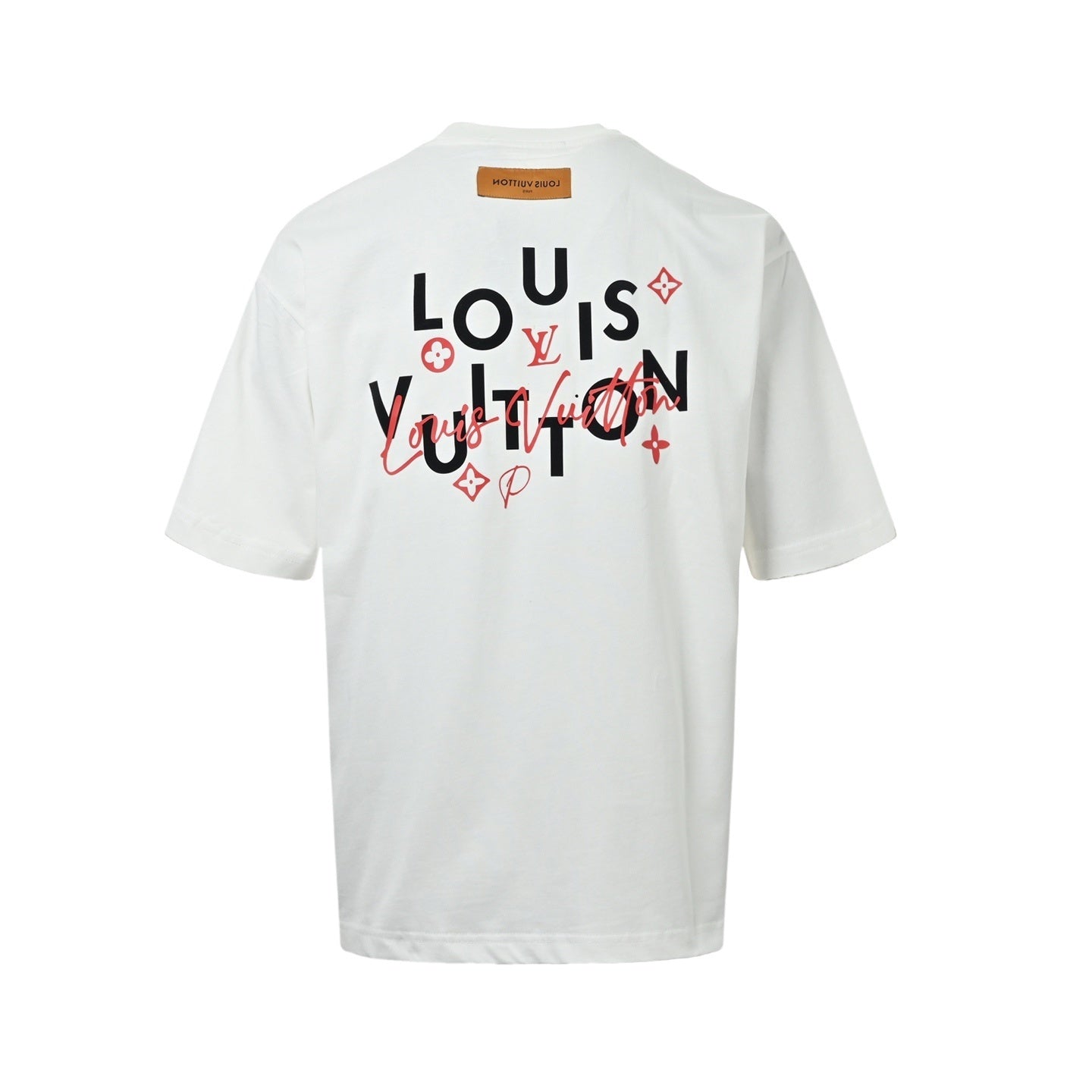 Flocked and Rubberized Letter T-Shirt