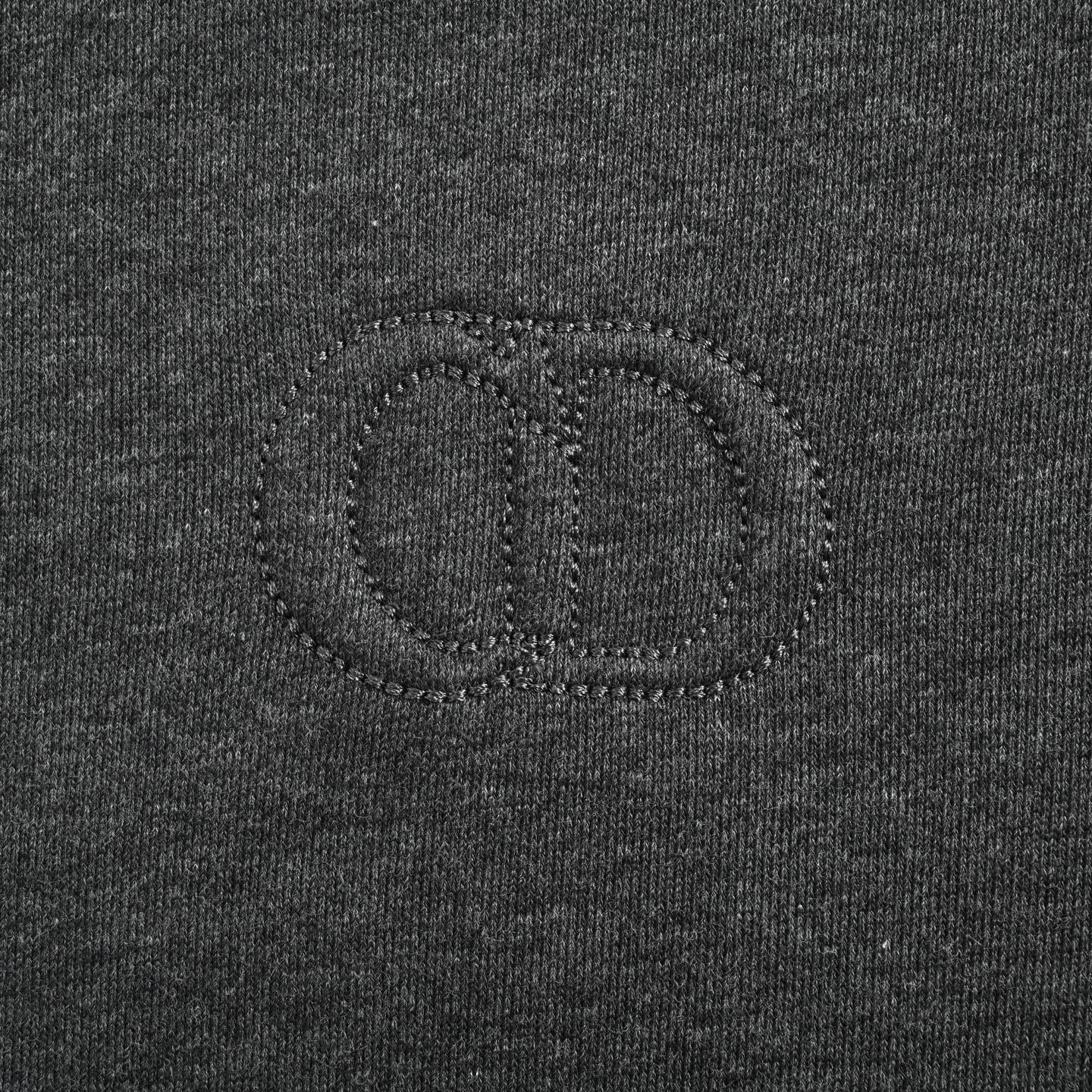 Half-zip stand collar sweatshirt