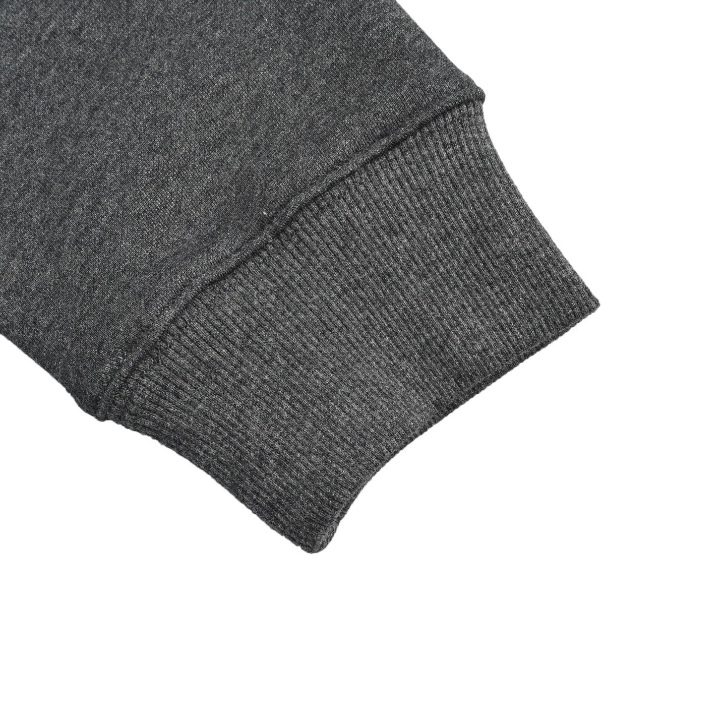 Half-zip stand collar sweatshirt