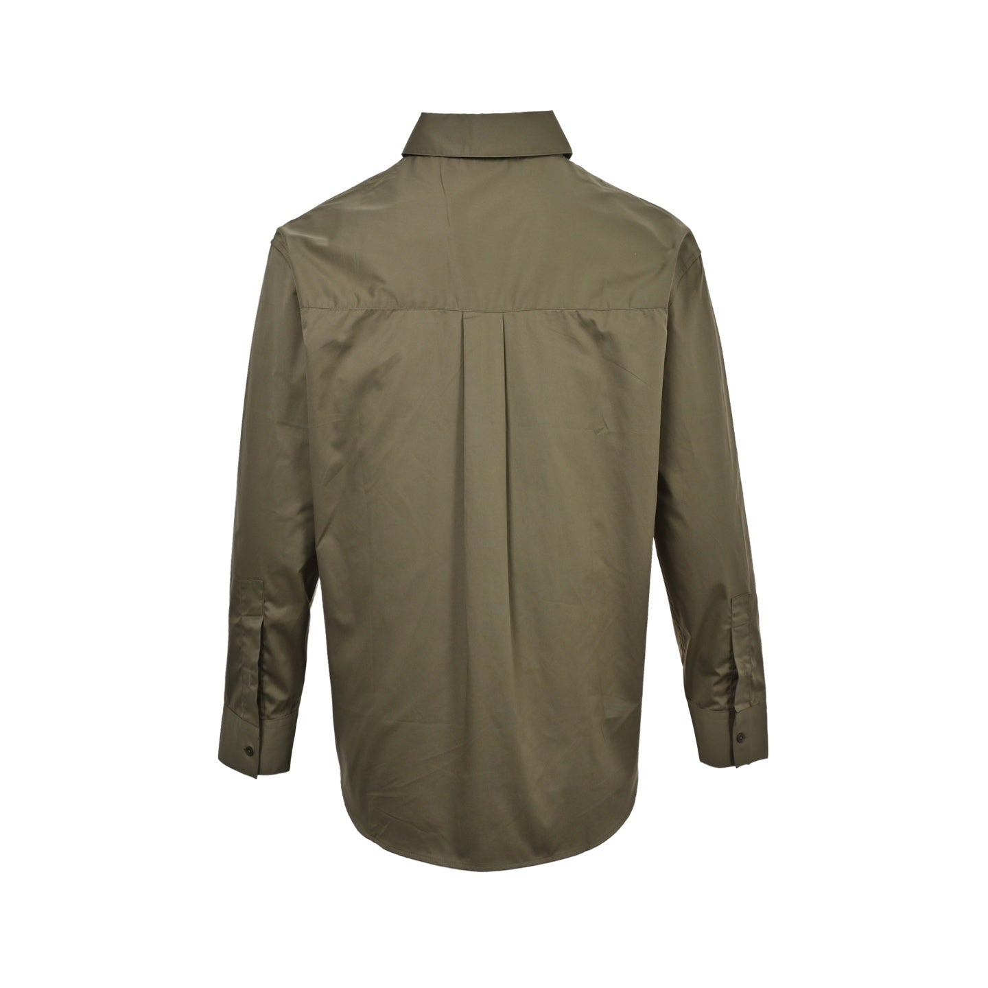 Two-color embroidered long-sleeve shirt