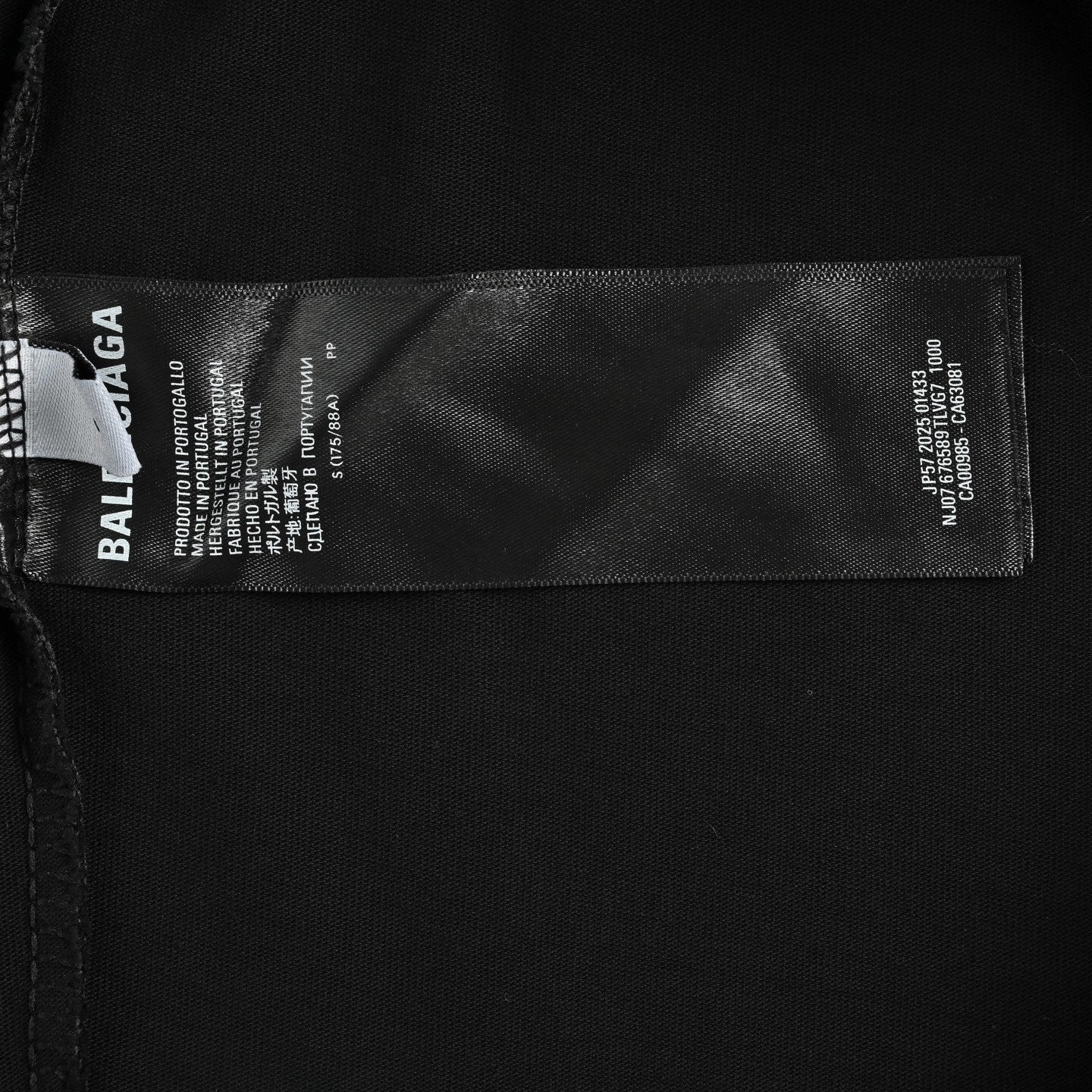 Tape Print Washed T-shirt