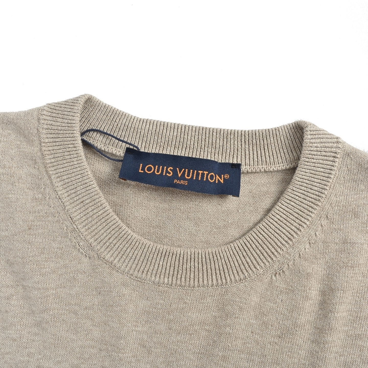 Alphabet jacquard knitted T-shirt