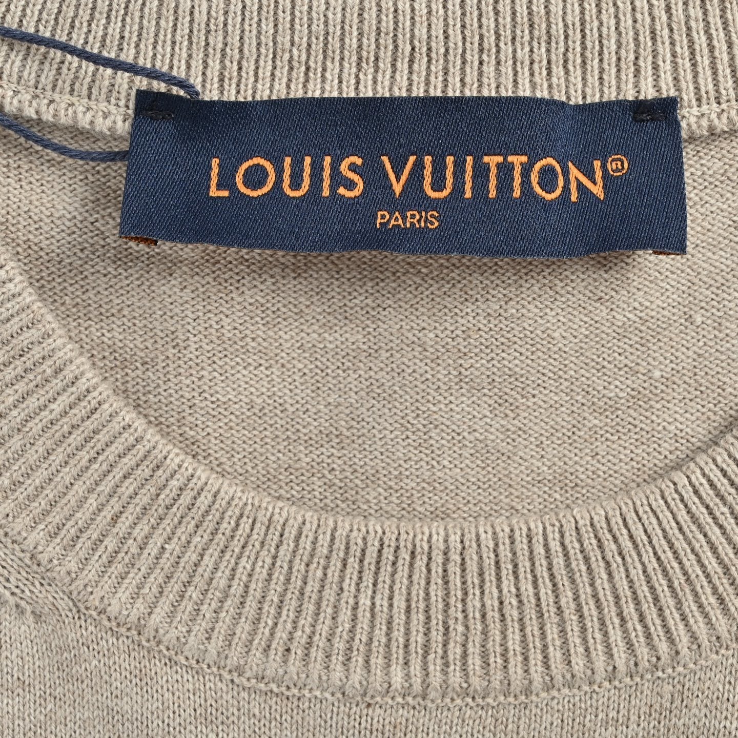 Alphabet jacquard knitted T-shirt