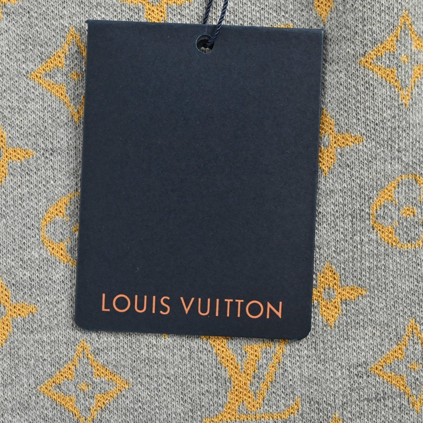 Gold Old Flower Jacquard Knitted T-shirt