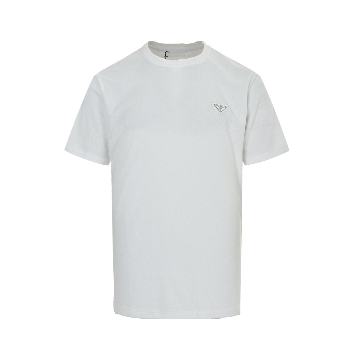 Triangular Label Terry Cloth T-shirt