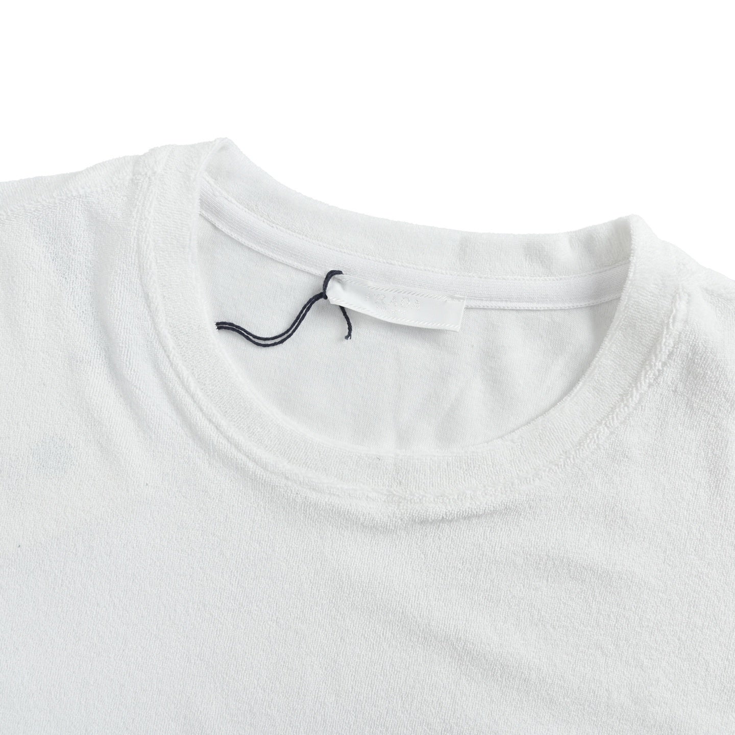 Triangular Label Terry Cloth T-shirt