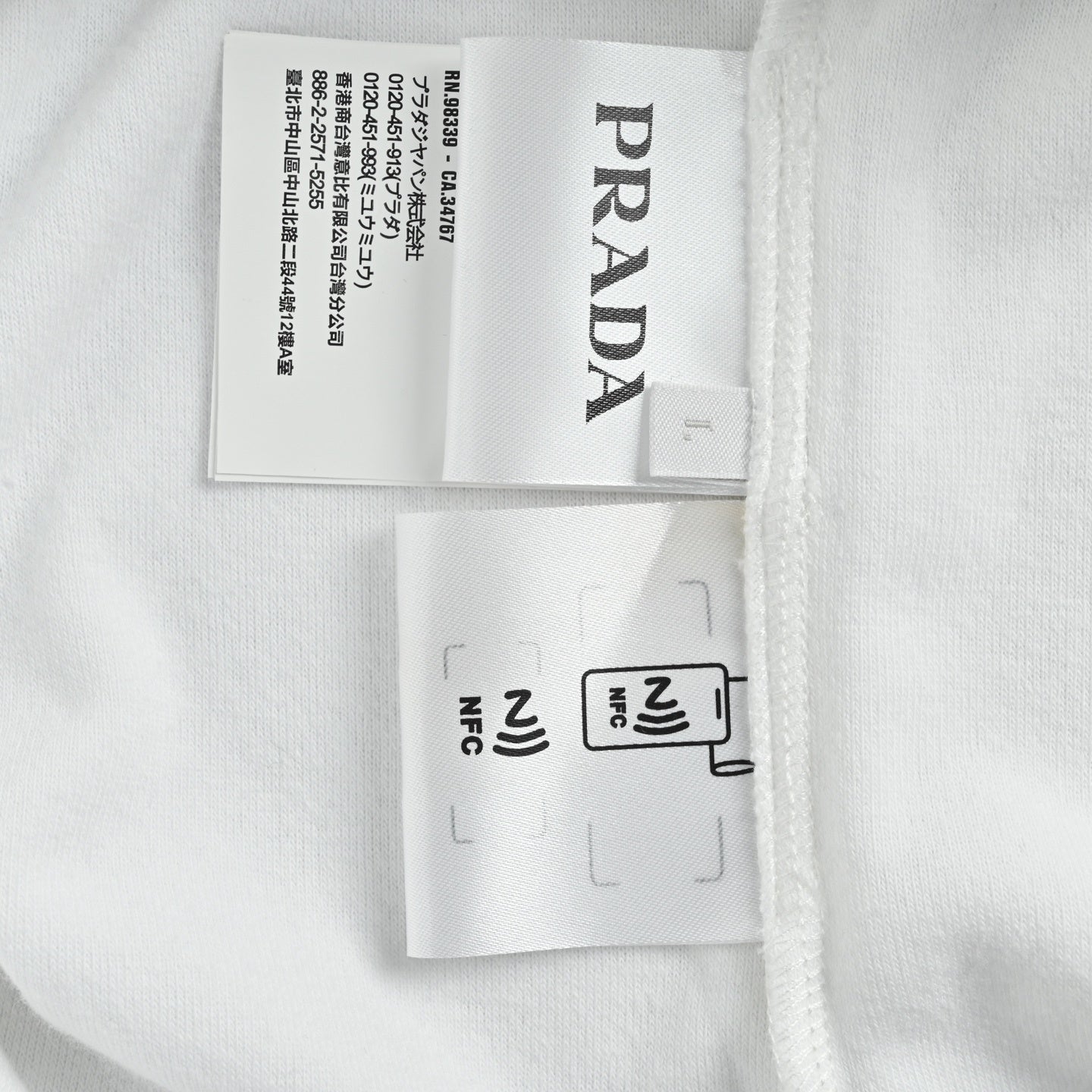 Triangular Label Terry Cloth T-shirt