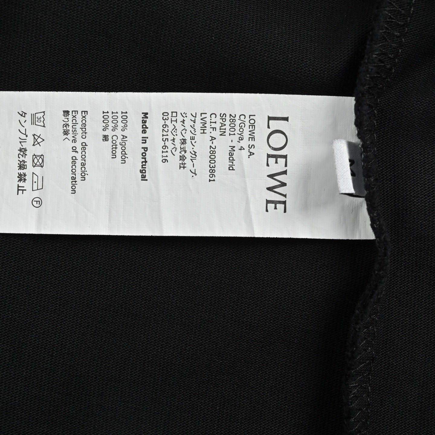 Color-block logo embroidered T-shirt