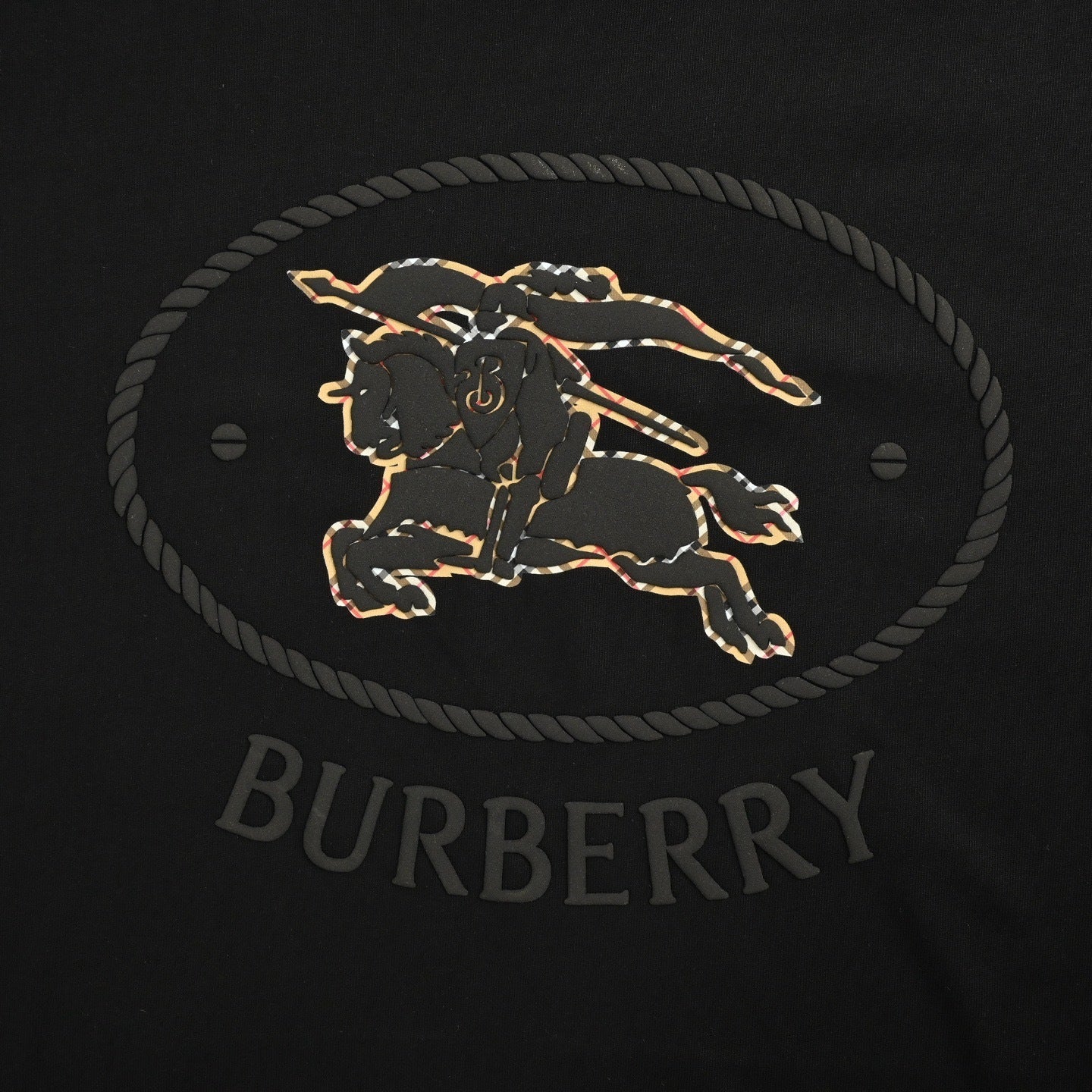 Circle Horse Foam Print T-Shirt