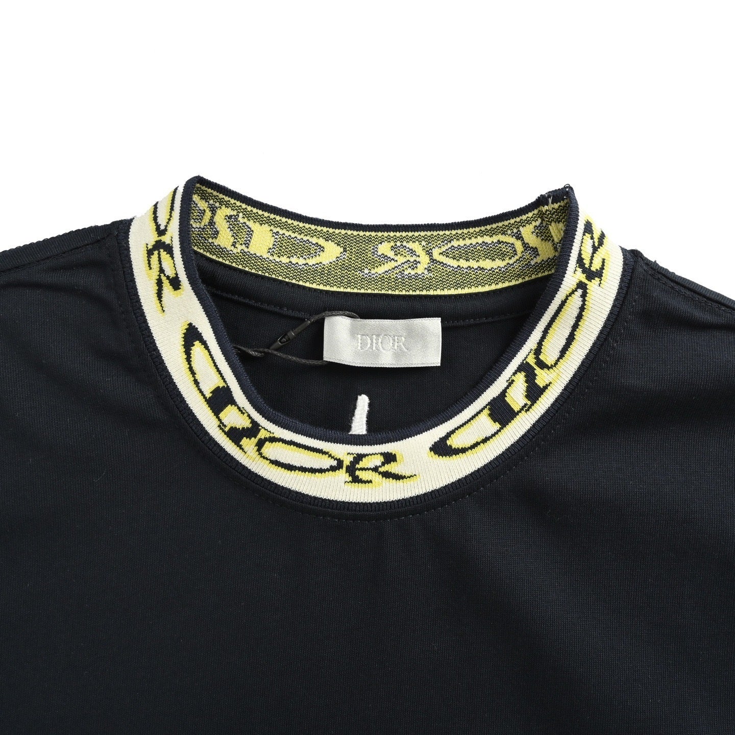Letter jacquard ribbon T-Shirt