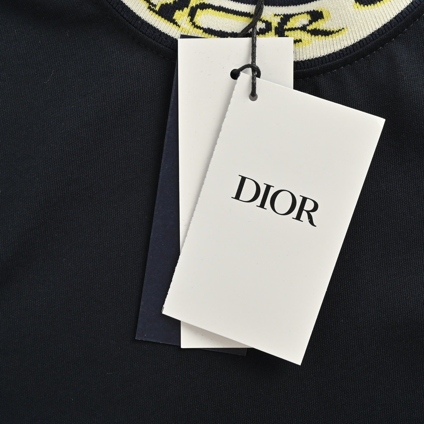 Letter jacquard ribbon T-Shirt